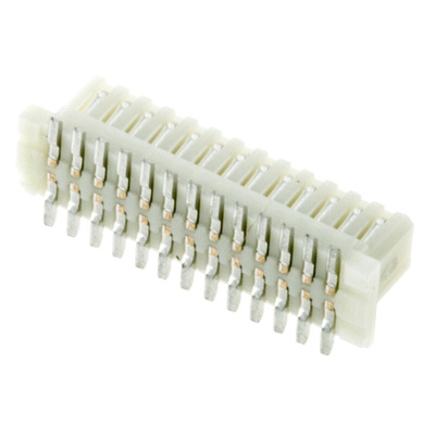 Molex Straight Surface Mount PCB Socket, 26-Contact, 2-Row, 0.8mm Pitch, Solder Termination