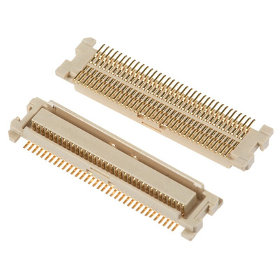 Molex SlimStack Series Straight Surface Mount PCB Socket, 70-Contact, 2-Row, 0.5mm Pitch, Solder Termination