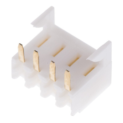 Molex KK 254 Series Right Angle Through Hole Mount PCB Socket, 4-Contact, 1-Row, 2.54mm Pitch, Solder Termination