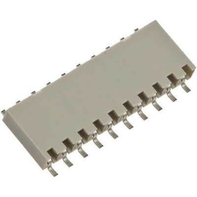 Amphenol Communications Solutions Dubox Series Right Angle Surface Mount PCB Socket, 6-Contact, 1-Row, 2.54mm Pitch,