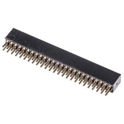 HARWIN Straight Through Hole Mount PCB Socket, 50-Contact, 2-Row, 1.27mm Pitch, Solder Termination