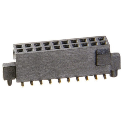 HARWIN Straight Surface Mount PCB Socket, 40-Contact, 2-Row, 1.27mm Pitch, Solder Termination