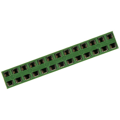 TE Connectivity AMPMODU HV100 Series Straight Through Hole Mount PCB Socket, 26-Contact, 2-Row, 2.54mm Pitch, Solder
