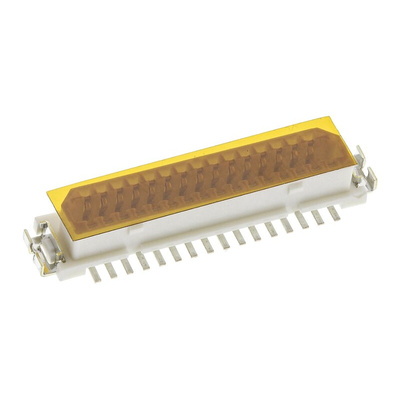 Hirose DF9 Series Straight Surface Mount PCB Socket, 31-Contact, 2-Row, 1mm Pitch, Solder Termination