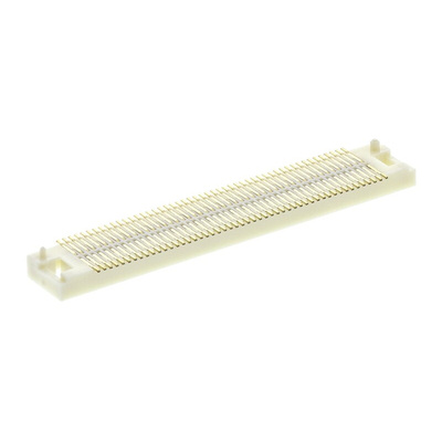 Hirose FX8 Series Straight Surface Mount PCB Socket, 100-Contact, 2-Row, 0.6mm Pitch, Solder Termination