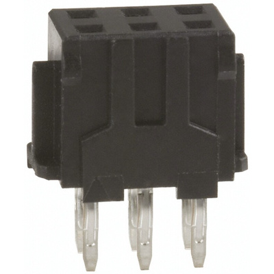 Hirose DF11 Series Straight Through Hole Mount PCB Socket, 6-Contact, 2-Row, 2.0mm Pitch, Solder Termination