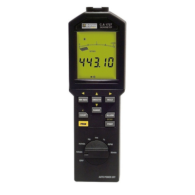 Chauvin Arnoux P01174830 Tachometer, Best Accuracy ±6 Counts Contact, Non Contact LCD 100000rpm