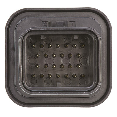 TE Connectivity SUPER SEAL Series Straight Through Hole Mount PCB Socket, 26-Contact, 4-Row, 3mm Pitch, Solder