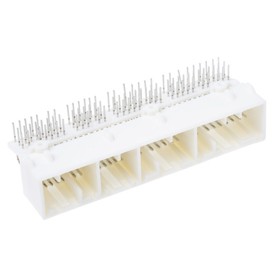TE Connectivity MULTILOCK 040 III Series Right Angle Through Hole Mount PCB Socket, 94-Contact, 2-Row, Solder