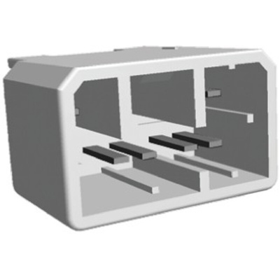 TE Connectivity MULTILOCK 070 Series Straight Through Hole Mount PCB Socket, 8-Contact, 2-Row, 3.5mm Pitch, Solder