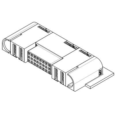 Molex EXTreme Ten60Power Series Right Angle Through Hole Mount Heavy Duty Power Connector, 28-Contact, 3-Row, Solder