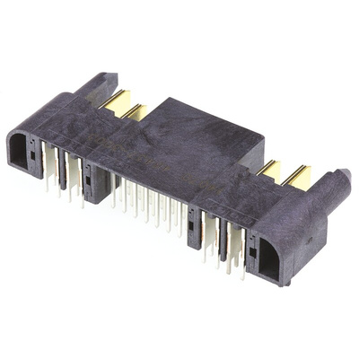 Molex EXTreme Ten60Power Series Right Angle Through Hole Mount Heavy Duty Power Connector, 28-Contact, 3-Row, Solder