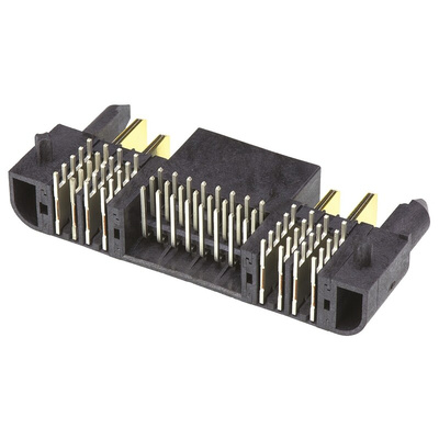 Molex EXTreme Ten60Power Series Right Angle Through Hole Mount Heavy Duty Power Connector, 28-Contact, 3-Row, Solder