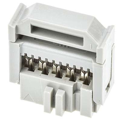 3M 891 Series Right Angle Cable Mount PCB Socket, 10-Contact, 2-Row, 2.54mm Pitch, IDT Termination