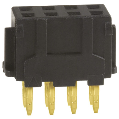 Hirose DF11 Series Straight Through Hole Mount PCB Socket, 8-Contact, 2-Row, 2mm Pitch, Solder Termination