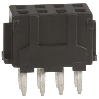 Hirose DF11 Series Straight Through Hole Mount PCB Socket, 8-Contact, 2-Row, 2mm Pitch, Solder Termination