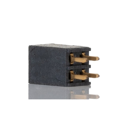 Samtec SSQ Series Straight Through Hole Mount PCB Socket, 4-Contact, 2-Row, 2.54mm Pitch, Solder Termination