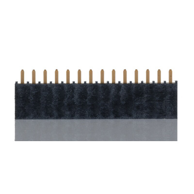 Samtec SSW Series Straight Through Hole Mount PCB Socket, 14-Contact, 1-Row, 2.54mm Pitch, Solder Termination