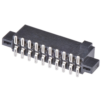 Samtec SFM Series Straight Surface Mount PCB Socket, 20-Contact, 2-Row, 1.27mm Pitch, Solder Termination