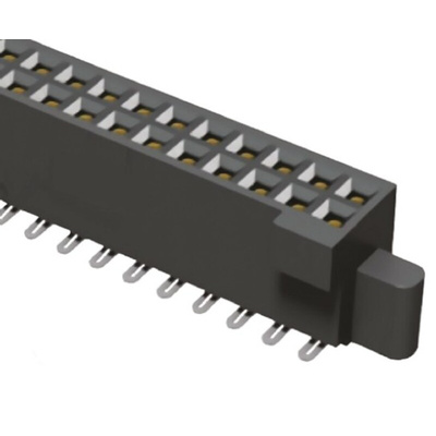 Samtec SFM Series Straight Surface Mount PCB Socket, 14-Contact, 2-Row, 1.27mm Pitch, Solder Termination