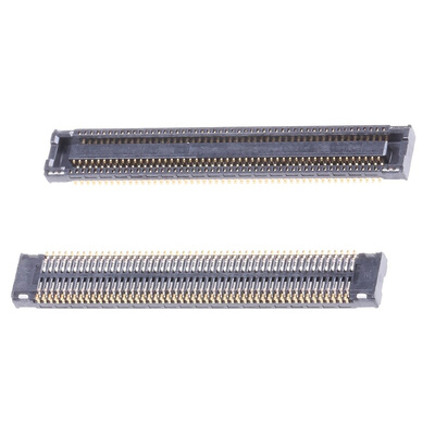 Molex SlimStack Series Straight Surface Mount PCB Socket, 100-Contact, 2-Row, 0.4mm Pitch, Solder Termination