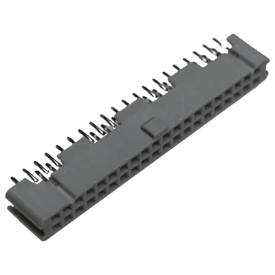 3M 9100 Series Straight Through Hole Mount PCB Socket, 34-Contact, 2-Row, 2.54mm Pitch, Solder Termination