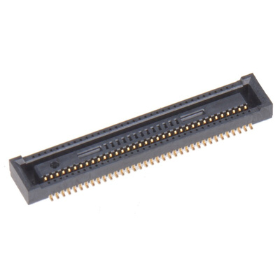 Hirose DF40 Series Straight Surface Mount PCB Socket, 70-Contact, 2-Row, 0.4mm Pitch, Solder Termination
