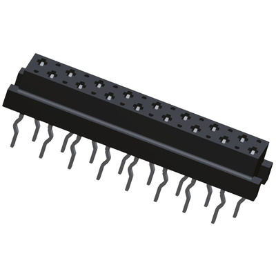TE Connectivity Micro-MaTch Series Straight Through Hole Mount PCB Socket, 16-Contact, 2-Row, 1.27mm Pitch, Solder