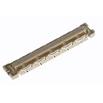 Hirose FunctionMAX FX10 Series Straight Surface Mount PCB Socket, 10, 100-Contact, 2-Row, 0.5mm Pitch, Solder