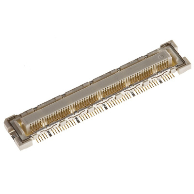 Hirose FunctionMAX FX10 Series Straight Surface Mount PCB Socket, 10, 100-Contact, 2-Row, 0.5mm Pitch, Solder