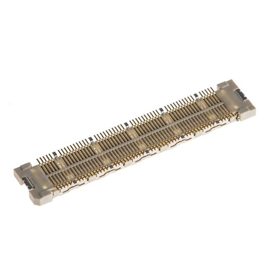 Hirose FunctionMAX FX10 Series Straight Surface Mount PCB Socket, 10, 100-Contact, 2-Row, 0.5mm Pitch, Solder