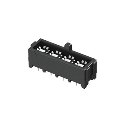 Samtec IJ5 Series Straight Through Hole Mount PCB Socket, 4-Contact, 1-Row, 4mm Pitch, Solder Termination