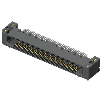 Samtec ERF5 Series Right Angle Surface Mount PCB Socket, 100-Contact, 2-Row, 0.5mm Pitch, Solder Termination