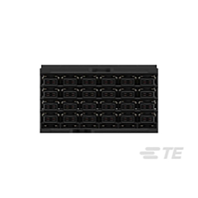 TE Connectivity STRADA Whisper Series Right Angle Through Hole Mount PCB Socket, 48-Contact, 4-Row, 3.9mm Pitch,