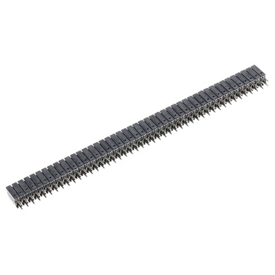 Stelvio Kontek MODUCOM Series Straight Through Hole Mount PCB Socket, 90-Contact, 2-Row, 2.54mm Pitch, Solder