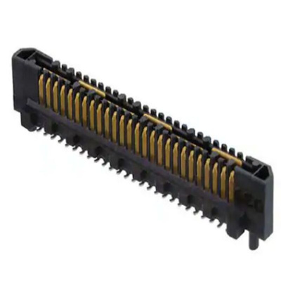 Samtec Edge Mount PCB Socket, 52-Contact, 2-Row, 0.8mm Pitch