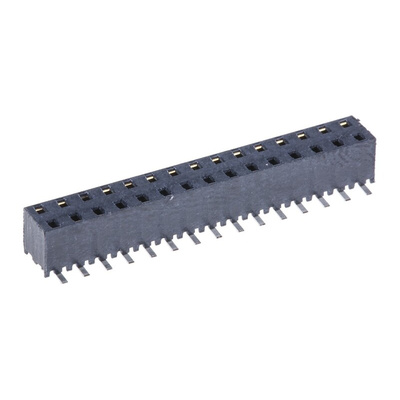 Samtec MMS Series Straight Surface Mount PCB Socket, 30-Contact, 2-Row, 2mm Pitch, Solder Termination