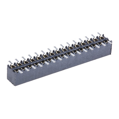 Samtec MMS Series Straight Surface Mount PCB Socket, 30-Contact, 2-Row, 2mm Pitch, Solder Termination