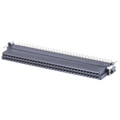 ERNI SMC Series Right Angle Surface Mount PCB Socket, 68-Contact, 2-Row, 1.27mm Pitch, Solder Termination