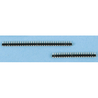 E-TEC SIB Series Straight Through Hole Mount PCB Socket, 32-Contact, 1-Row, 2.54mm Pitch, Solder Termination