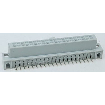 3M 5100 Series Right Angle Through Hole Mount PCB Socket, 50-Contact, 2-Row, 2.54mm Pitch, Solder Termination