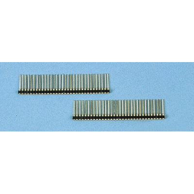E-TEC SIB Series Straight Through Hole Mount PCB Socket, 32-Contact, 1-Row, 2.54mm Pitch, Solder Termination