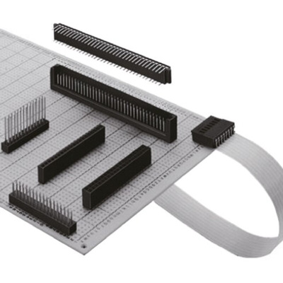 Hirose HIF3H Series Straight Through Hole Mount PCB Socket, 6-Contact, 1-Row, 2.54mm Pitch, Solder Termination