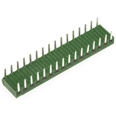 TE Connectivity AMPMODU HV190 Series Right Angle Through Hole Mount PCB Socket, 16-Contact, 1-Row, 2.54mm Pitch, Solder