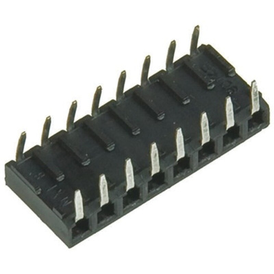 Molex C-Grid Series Right Angle Through Hole Mount PCB Socket, 8-Contact, 1-Row, 2.54mm Pitch, Solder Termination