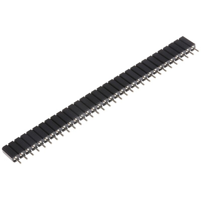 ASSMANN WSW AW 127 Series Straight Through Hole Mount PCB Socket, 32-Contact, 1-Row, 2.54mm Pitch, Solder Termination
