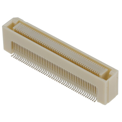 Hirose FunctionMAX FX8C Series Straight Surface Mount PCB Socket, 100-Contact, 2-Row, 0.6mm Pitch, Solder Termination