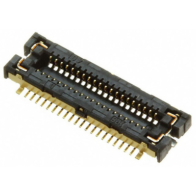 Hirose FX12 Series Straight Surface Mount PCB Socket, 40-Contact, 2-Row, 0.4mm Pitch, Solder Termination