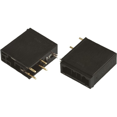 Hirose PX Series Right Angle Through Hole Mount PCB Socket, 4-Contact, 5.2mm Pitch, Crimp Termination