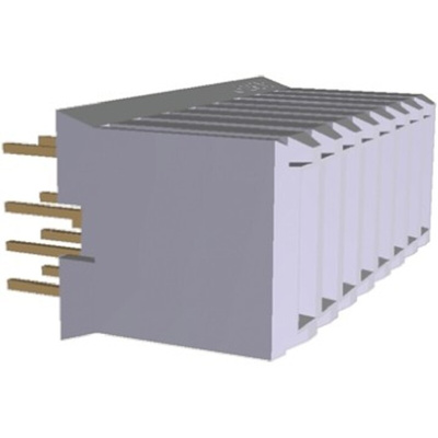 TE Connectivity Z-PACK HM Series Straight Through Hole Mount PCB Socket, 8-Contact, Solder Termination